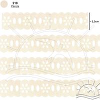 Passa Fita Marilda Mod. 02 Margarida 10 Metros - Cores
 218 - pérola