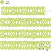 Passa Fita Marilda Mod. 02 Margarida 10 Metros - Cores
 227 - alface