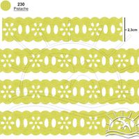 Passa Fita Marilda Mod. 02 Margarida 10 Metros - Cores
 230 - pistache
