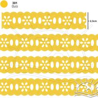 Passa Fita Marilda Mod. 02 Margarida 10 Metros - Cores
 301 - ouro
