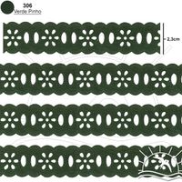 Passa Fita Marilda Mod. 02 Margarida 10 Metros - Cores
 306 - verde pinho