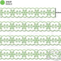 Passa Fita Marilda Mod. 02 Margarida 10 Metros - Multicolor
 07 - verde claro