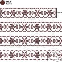 Passa Fita Marilda Mod. 02 Margarida 10 Metros - Multicolor
 11 - marrom