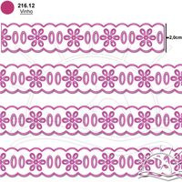Passa Fita Marilda Mod. 02 Margarida 10 Metros - Multicolor
 12 - vinho