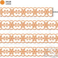 Passa Fita Marilda Mod. 02 Margarida 10 Metros - Multicolor
 25 - laranja