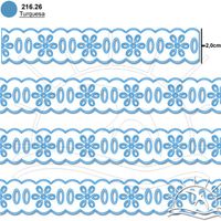 Passa Fita Marilda Mod. 02 Margarida 10 Metros - Multicolor
 26 - turquesa