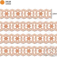 Passa Fita Marilda Mod. 34 Crochê 10 Metros - Multicolor 25 - laranja