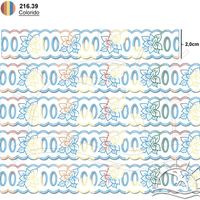 Passa Fita Marilda Mod. 48 Bico Papagaio - Cores 39 - multicolor