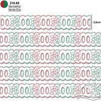 Passa Fita Marilda Mod. 48 Bico Papagaio - Cores 69 - verde/vermelho