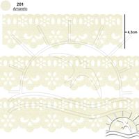 Passa Fita Marilda Mod. 05 com Lasy 10 Metros - Cores 201- amarelo