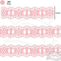 Passa Fita Marilda Mod. 34 Crochê 10 Metros - Cores 205 - rosa