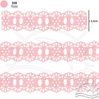 Passa Fita Marilda Mod. 34 Crochê 10 Metros - Cores 205 - rosa