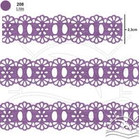 Passa Fita Marilda Mod. 34 Crochê 10 Metros - Cores 208 - lilás