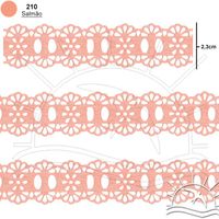 Passa Fita Marilda Mod. 34 Crochê 10 Metros - Cores 210 - salmão