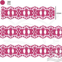 Passa Fita Marilda Mod. 34 Crochê 10 Metros - Cores 222 - pink