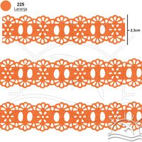 Passa Fita Marilda Mod. 34 Crochê 10 Metros - Cores 225 - laranja