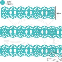 Passa Fita Marilda Mod. 34 Crochê 10 Metros - Cores 226 - turquesa