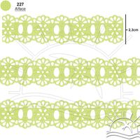 Passa Fita Marilda Mod. 34 Crochê 10 Metros - Cores 227 - alface