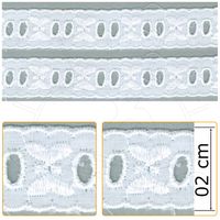 Passa Fita PP005 - 2,0 cm 001 branco