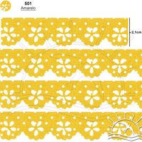 Bordado Marilda Mod. 01 Mini Lasynha 10 Metros - Bolinhas 501 - amarelo
