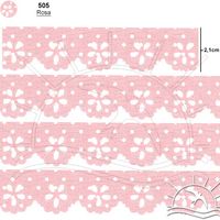 Bordado Marilda Mod. 01 Mini Lasynha 10 Metros - Bolinhas 505 - rosa