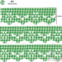 Bordado Marilda Mod. 03 Lasy 10 Metros - Xadrez 807 - verde claro