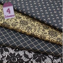 Kit de Tecido Ouro Preto (30x70) 4 Estampas