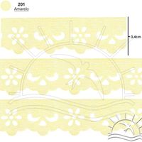 Bordado Marilda Mod. 03 Lasy 10 Metros - Cores 201 - amarelo