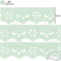 Bordado Marilda Mod. 03 Lasy 10 Metros - Cores 207 - verde claro