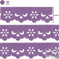 Bordado Marilda Mod. 03 Lasy 10 Metros - Cores 208 - lilás