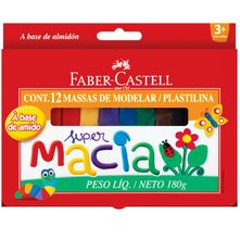 Massa de Modelar Amido Faber-Castell - 12 Cores