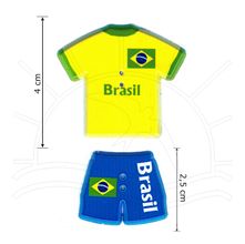 Botão Camisa/Calça Brasil - 2 unid