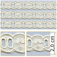 Passa Fita PP046 - 2,0 cm 002 - creme