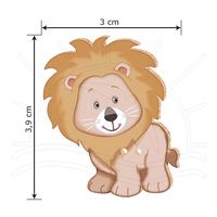 Botão em MDF e Papel - BMP 006