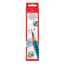 Lápis Grafite Eco Grip Faber-Castell 12 Unidades - Azul