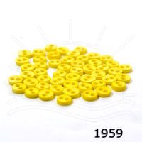 Botão Micro 0,3cm - 45 unidades 1959 - amarelo bebe