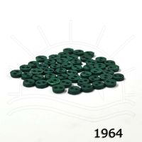 Botão Micro 0,3cm - 45 unidades 1964 -verde bandeira