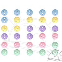 Botão Small 0,6cm - 30 unidades Bebê