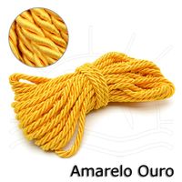 Cordão de São Francisco 6 mm - 10 metros Amarelo ouro