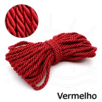 Cordão de São Francisco 6 mm - 10 metros Vermelho