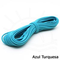 Elástico Roliço Colorido nº 15 (2,8mm) - 10 metros
 Azul turquesa