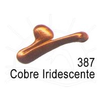 Tinta Acrílica Acrilex 20ml - Cores Metálicas 387 - cobre iridescente