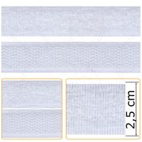 Fecho de Contato FC002 2,5cm - 25 metros 001 branco