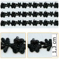 Guipir GP015 - 1,3 cm 016 - preto