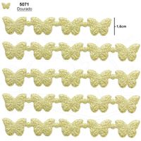 Passamanaria Marilda Mod. 408 Borboleta Metálica 5 Metros 5071 - dourado