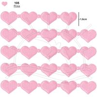 Passamanaria Marilda Mod. 409 Coração 5 Metros 105 - rosa