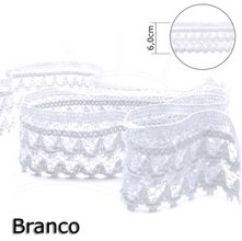 Renda Barroca Branca 6,0cm - 10m