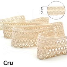 Renda Bolinha Cru 5,3cm - 10m
