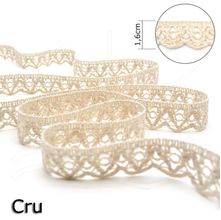Renda Bolinha Média Cru 1,6cm - 10m