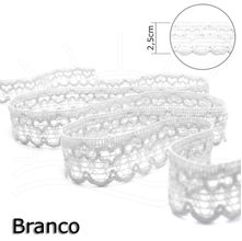 Renda Cuore Branca 2,5cm - 10m